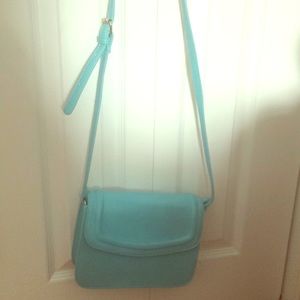 Charming Charlie crossbody blue purse. Like new.
